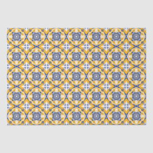 Papel De Seda 💛 💙 🤍 Hermosos Azulejos azules y amarillos