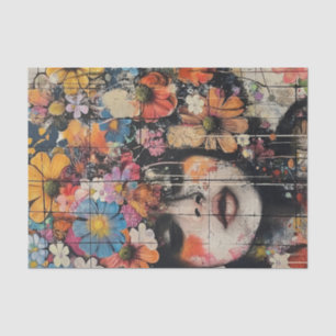 Papel De Seda Hermosos Chicas de flores1