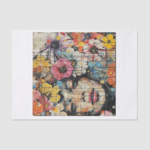 Papel De Seda Hermosos Chicas de flores2