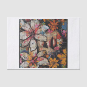 Papel De Seda Hermosos Chicas de flores5