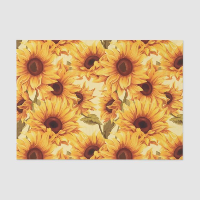 Papel De Seda Hermosos girasoles (Anverso)