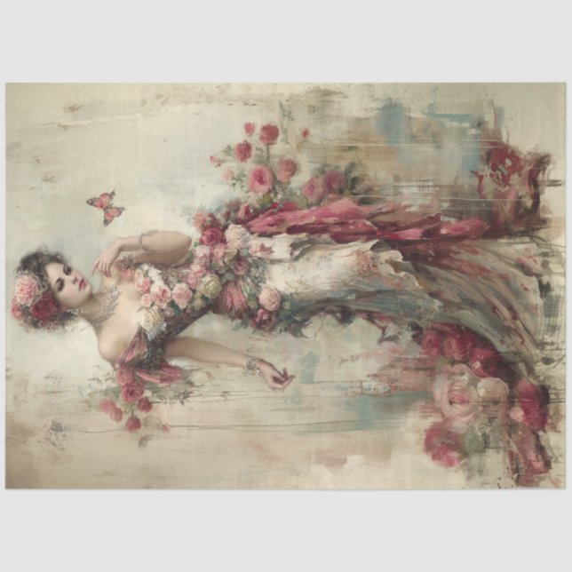 Papel De Seda Hermosos Rosas de la colección Beauty (Anverso)