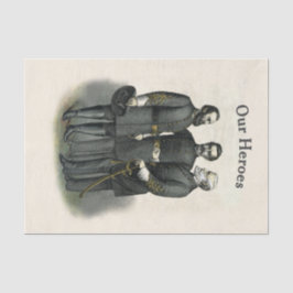 Papel De Seda Héroes de la Guerra Civil de la Confederación