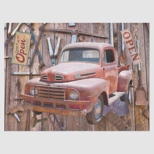 Papel De Seda Herramientas de antigüedades de la granja de antig (Anverso)