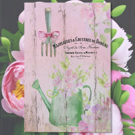 Papel De Seda Herramientas de jardinería de primavera francesa B