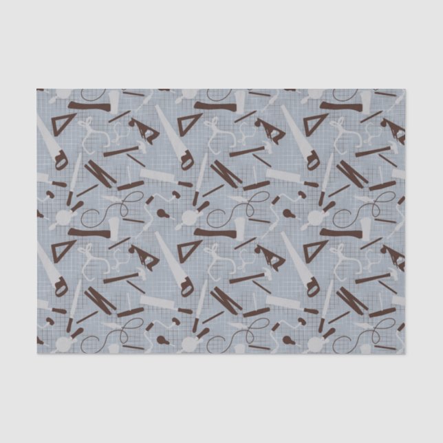 Papel De Seda Herramientas para carpinteros, madera (Anverso)
