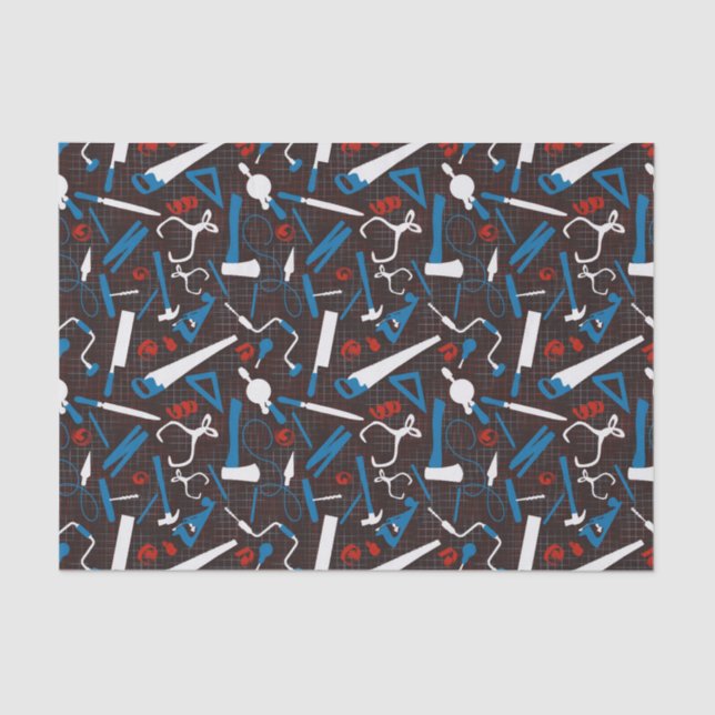 Papel De Seda Herramientas para carpinteros, madera (Anverso)