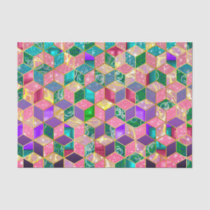 Papel De Seda Hexágono Diamante Diamond Diamond Divertido