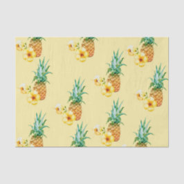 Papel De Seda Hibisco de Piña (Diseño 41 Serie Amarillo/Naranja)