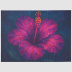 Papel De Seda Hibisco Eléctrico – Decoupage de Flor Tropical