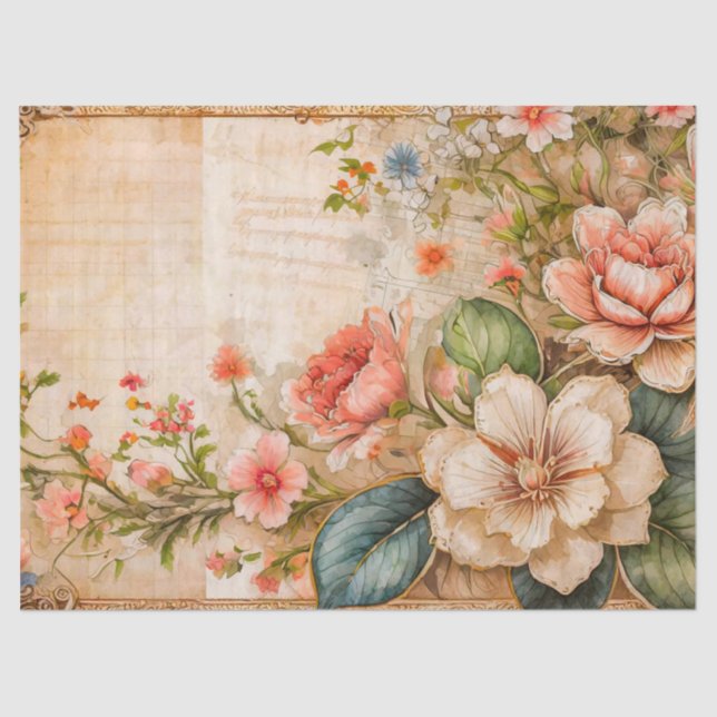 Papel De Seda Hibiscus Flowers (Anverso)