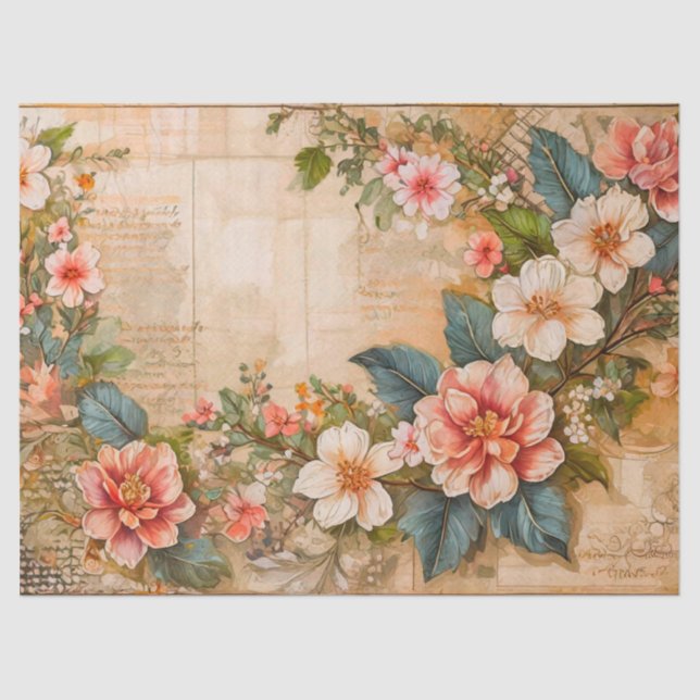Papel De Seda Hibiscus Flowers (Anverso)
