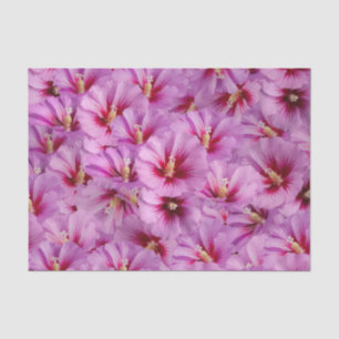 Papel De Seda Hibiscus - Patrón de flor Rosa chino