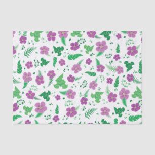 Papel De Seda Hibiscus púrpura