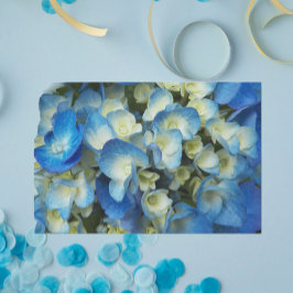 Papel De Seda Hidrangea Azul bonito Floral