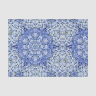 Papel De Seda Hidrangea Azul Moderno Kaleidoscopio Floral