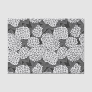 Papel De Seda Hidrangea blanca