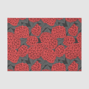 Papel De Seda Hidrangea roja