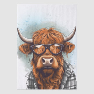 Papel De Seda Highland Cow Bro Funny Highland Bull