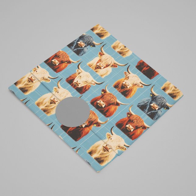 Papel De Seda Highland Cow Western (Subido por el creador)