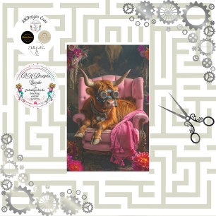 Papel De Seda Highland Steampunk en la página de la silla rosa