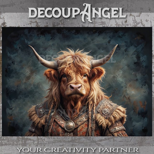 Papel De Seda Highlander Viking Warrior Bull - Desnudar - (Subido por el creador)
