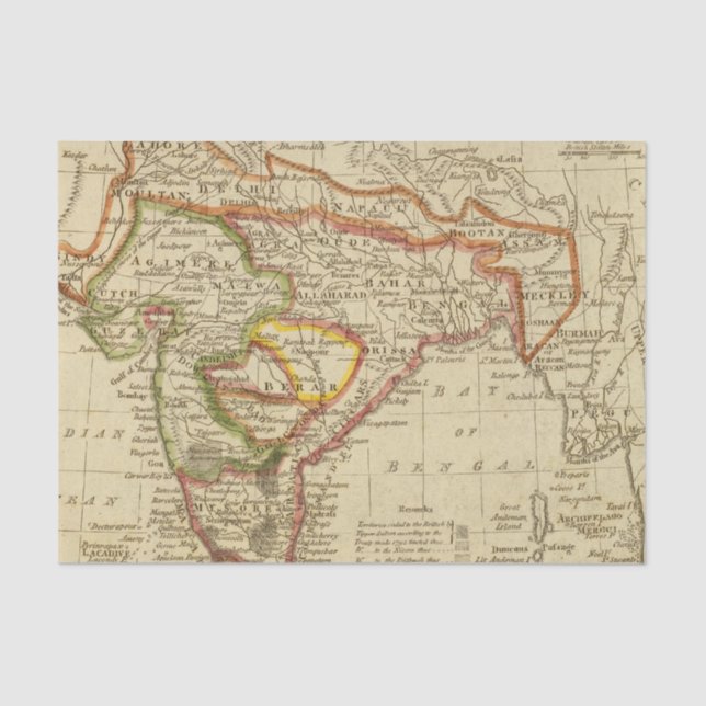 Papel De Seda Hindoostan o la India (Anverso)