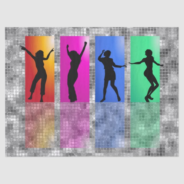 Papel De Seda Hip Hop Dance Disco Ball (Anverso)