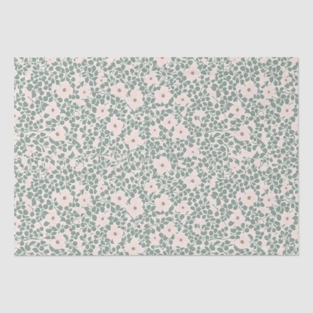 Papel De Seda Hippie Boho Floral (Anverso)