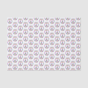 Papel De Seda Hippie Peace Rainbow Tissue Paper