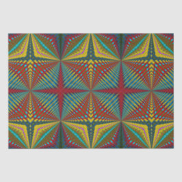 Papel De Seda Hippie Rojo Azul Amarillo Amarillo Verde Trippy Ea