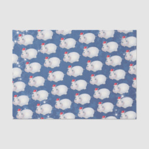 Papel De Seda Hippo Santa Hat Hippopótamo