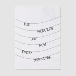 Papel De Seda His Mercies are new every Morning 