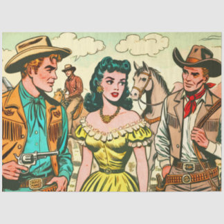 Papel De Seda Historietas de la época salvaje del oeste del país