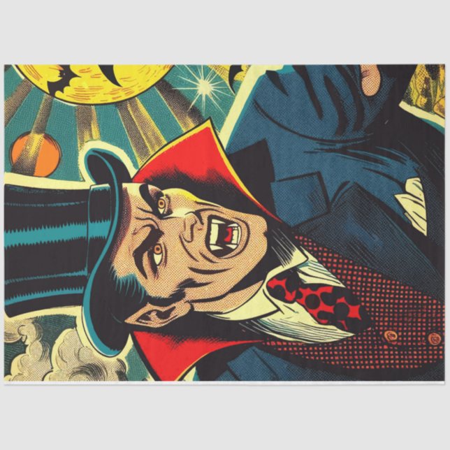 Papel De Seda Historietas de vampiros de época (Anverso)