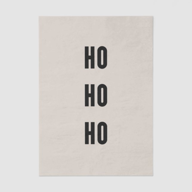 Papel De Seda Ho Ho Ho (Anverso)