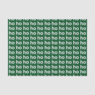 Papel De Seda Ho Ho Ho Ho Green