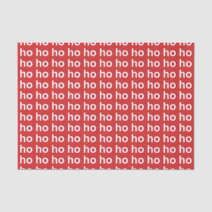 Papel De Seda Ho Ho Ho Ho Red