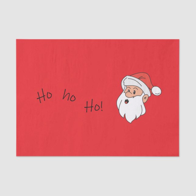 Papel De Seda Ho ho ho santa clause  (Anverso)