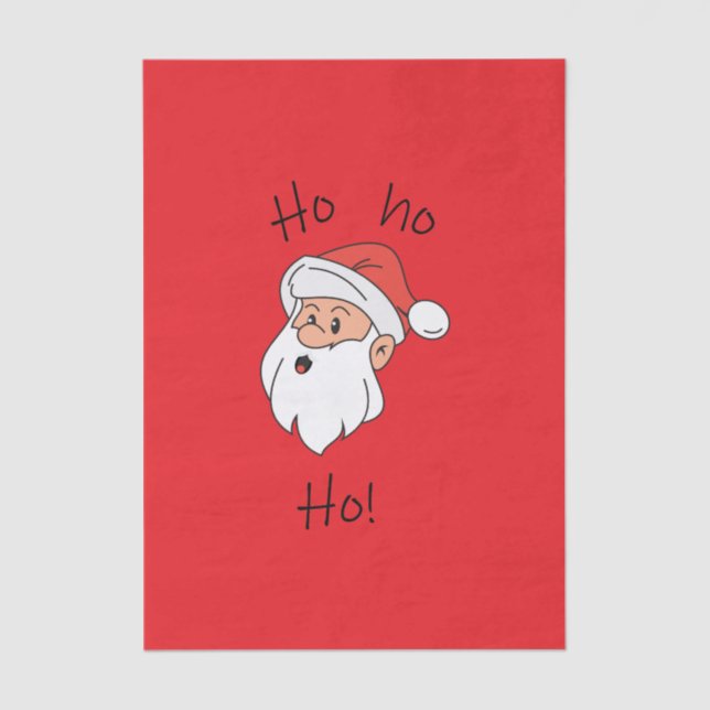 Papel De Seda Ho ho ho santa clause (Anverso)