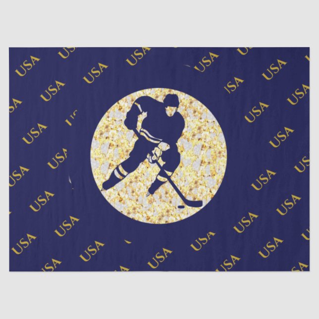 PAPEL DE SEDA HOCKEY SOBRE HIELO (Anverso)