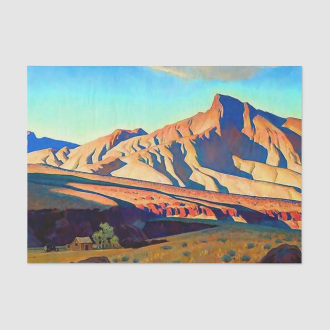 Papel De Seda "Hogar de la Rata del Desierto" por Maynard Dixon (Anverso)