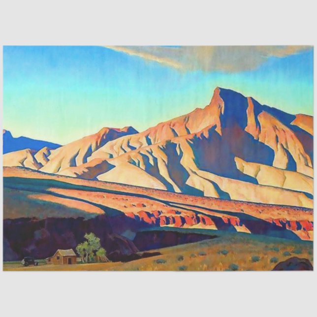Papel De Seda "Hogar de la Rata del Desierto" por Maynard Dixon (Anverso)