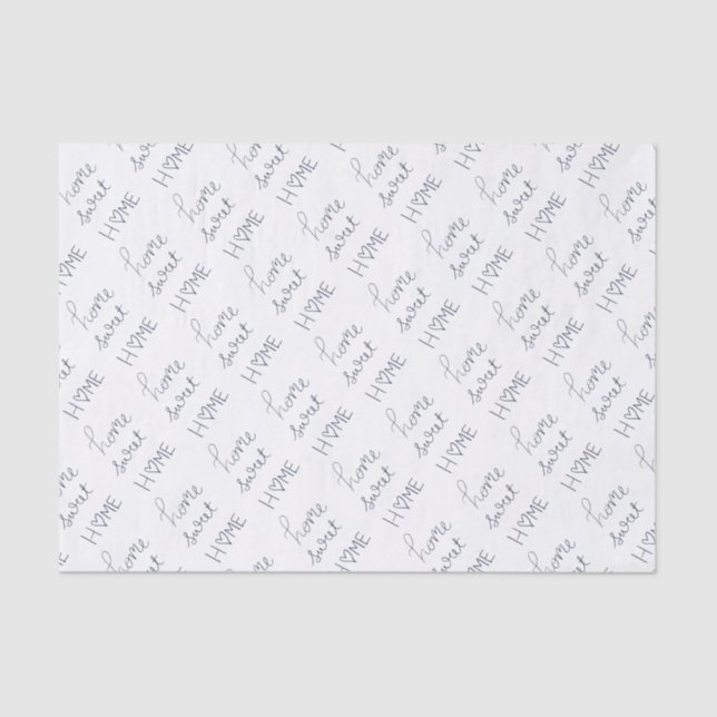 Papel De Seda Hogar dulce casero (Anverso)