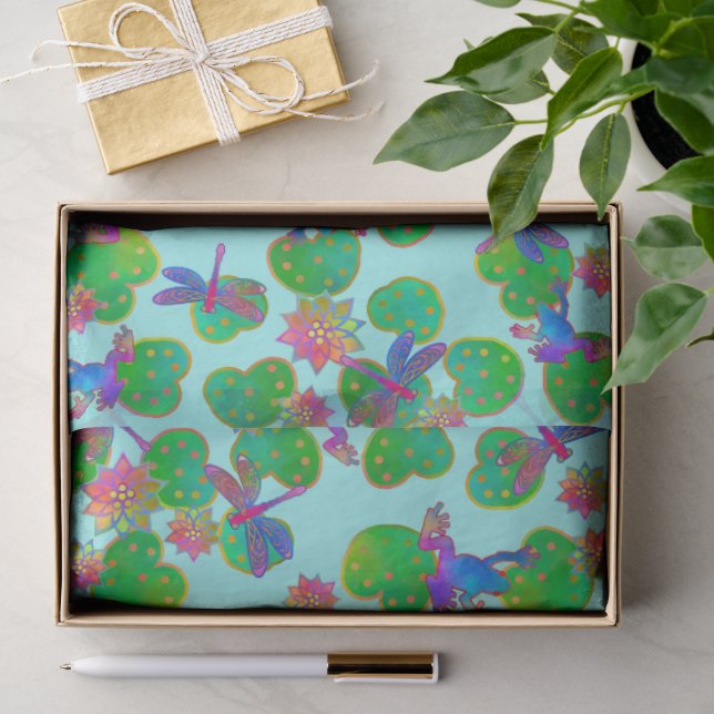 Papel De Seda Hogar en el agua invierno (Regalo )