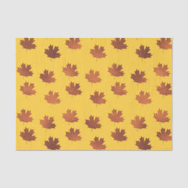 Papel De Seda Hoja de Arce (Diseño 38 Serie Amarillo/Naranja)