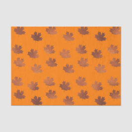 Papel De Seda Hoja de Arce (Diseño 39 Serie Amarillo/Naranja)