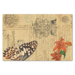 Papel De Seda Hoja de Decoupage de la derecha de la mariposa de