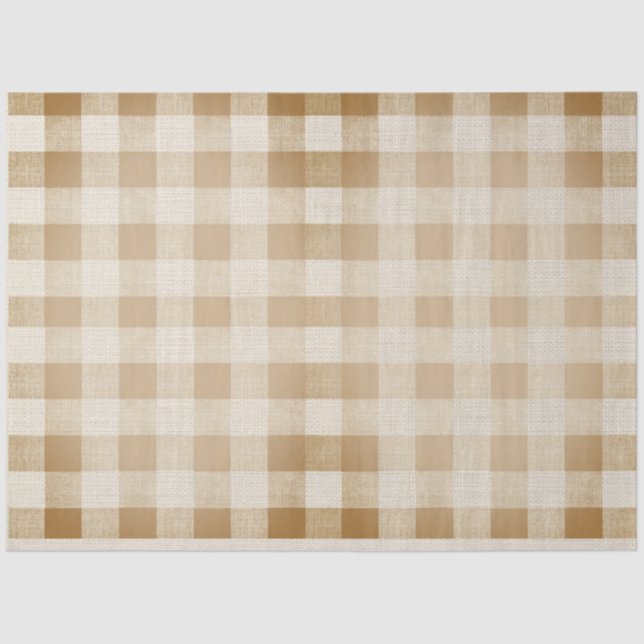 Papel De Seda Hoja de descomposición de comprobación de búfalo (Anverso)