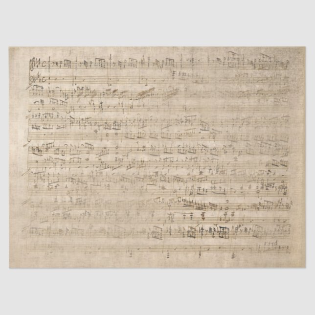Papel De Seda Hoja de época Música Grunge Antiguo Pergamino (Anverso)